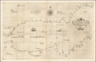 1646 kart over det vestlige Middelhavet og Gibraltar av Robert Dudley