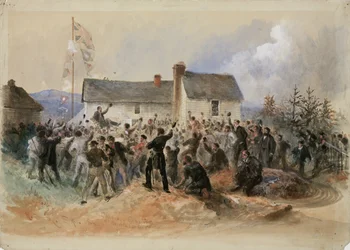 Leder av Canning at Heart#39;s Content, Newfoundland, september 1866 (akvarell på papir)