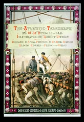 Omslag til «The Atlantic Telegraph» av William Howard Russell, utgitt i 1866 (fargelitografi) (se også 192777–791)