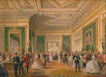 Signeringen av skjøte for ekteskapsattesten, 1863.