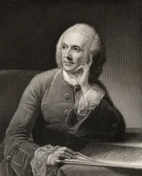 William Hunter, gravert av J. Thompson, fra 'The National Portrait Gallery, Volume II', utgitt ca. 1820