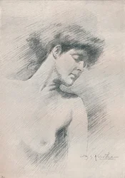 Kvinnestudie, c1895, 1897