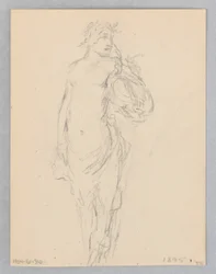 Studie for en stående kvinne, «Moods to Music», Mendelssohn Glee Club, New York, NY