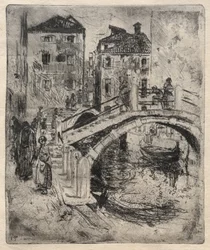 Venetiansk kanal og broer