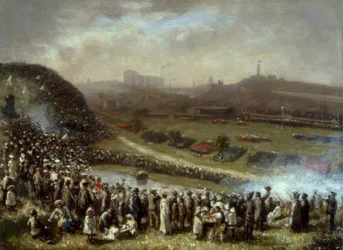 R.G.Hutchison, Ved løpene, Glasgow / Gemälde