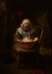 Wash Day (olje på lerret)