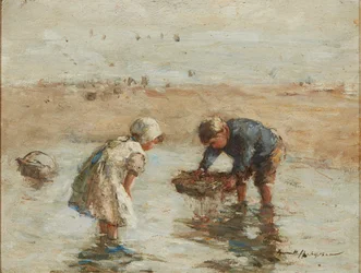 Young Fishers (olje om bord)