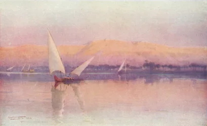 A Nile Afterglow, c1880, 1904