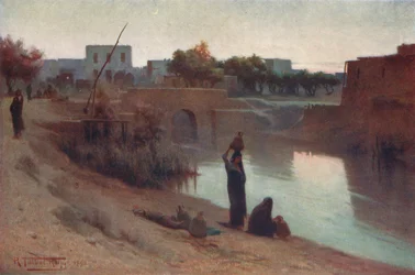 Kveld på Fakus, c1880, 1904