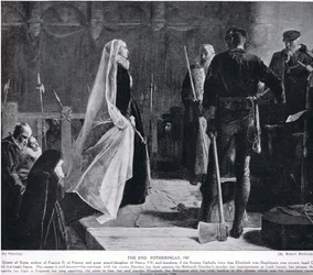 The End, Fotheringay, 1587, illustrasjon fra 