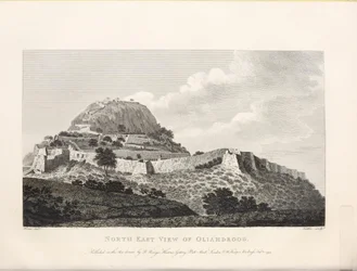 Illustrasjon hentet fra boken Select views in Mysore, the country of Tippoo Sultan av Home, Robert og utgitt av Published by Mr. Bowyer (gb, 1794)