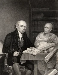William Carey, gravert av J. Jenkins etter «The National Portrait Gallery, Volume III», utgitt ca. 1820