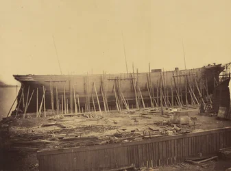 Aphrodita under konstruksjon, ca. 1857.