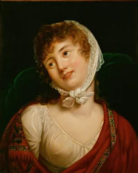 Marie Walewska, Napoleons elskerinne og mor til hans biologiske sønn Alexander … (olje på lerret)