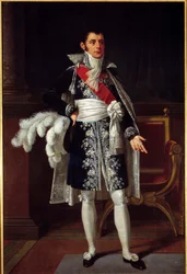 Portrett av Anne Jean Marie Rene Savary, hertug av Rovigo (1774 - 1833) minister for generalpolitiet. Maleri av Robert Lefevre (1755-1830)