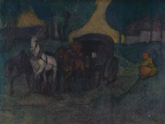 En landevei i Polen, c1901, 1905