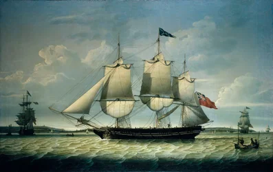 «Ann» utenfor Birkenhead, ca. 1810 (olje på lerret)