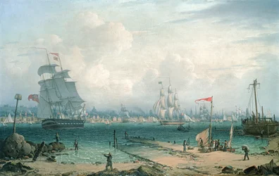 Utsikt over Liverpool, fra Cheshire