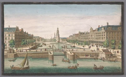 Utsikt over Oudeschans i Amsterdam sett fra IJ En utsikt over Amsterdam tatt fra den gamle vollen (tittel på objekt) Holland (serietittel)