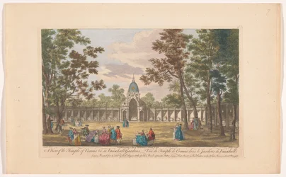 Utsikt over Temple of Comus i Vauxhall Gardens i London En utsikt over Temple of Comus &c. i Vauxhall Gardens (tittel på objekt) Ranelagh Gardens en Vauxhall Gardens (serietittel)