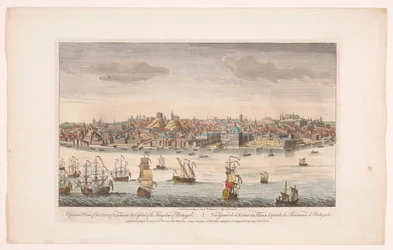 Utsikt over byen Lisboa Et generelt syn på byen Lisboa, hovedstaden til kongeriket Portugal (tittel på objekt) Madrid og Lisboa (serietittel)