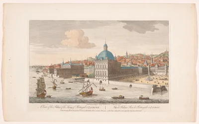 Utsikt over det kongelige palasset i Lisboa En utsikt over palasset til kongen av Portugal i Lisboa (tittel på objekt) Madrid og Lisboa (serietittel)