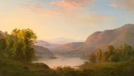 En utsikt i Laurentian-fjellene, nær Québec