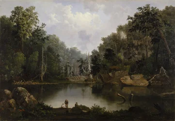 Blått hull, flomvann, Little Miami River