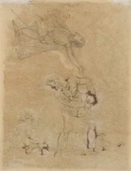 Stephen og Trinculus med Caliban