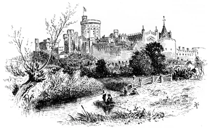 Windsor, fra Clewer, 1880.