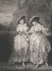 Mrs. Ford og Mrs Page Shakespeare, Merry Wives of Windsor, Act 2, Scene 1, 1793.