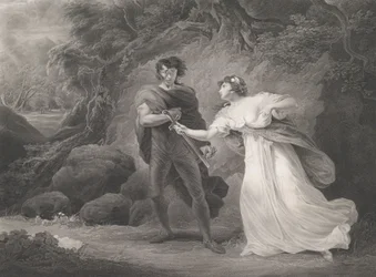 Pisanio og Imogen Shakespeare, Cymbeline, Act 3, Scene 4..., først utgitt 1801, gjenutgitt 1852.