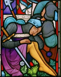 The Resurrection, detalj, 1864 (farget glass)