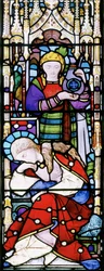 Woman of the Bible, ca. 1866 (farget glass)