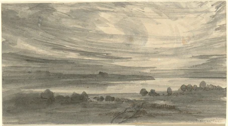 Landskap med innsjø