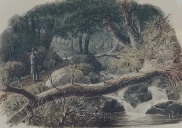 Inngangen til en skog, 1836.