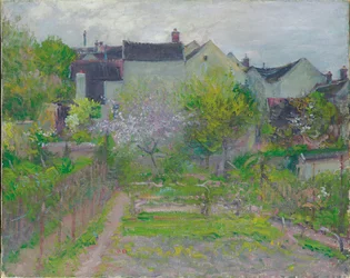 Grez-sur-Loing (olje på lerret)