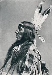 Profilvisning av en Sioux, 1912