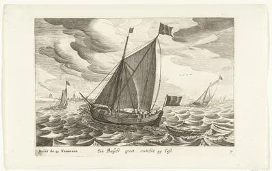 Boeiers Een Boeijer groot om 44 Last / Boïer de 44 Tonneaux (tittel på objekt) Hollandse scheepstypen, 1627 (serietittel) Forskjellige skip Don ton se sert dans les Unies-provinsene / Ikoner for forskjellige nederlandske skip hvis bruk hovedsakelig er i fa