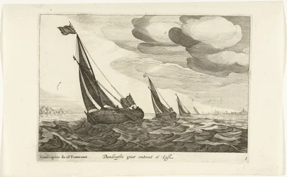 Damloopers Damloopers groot ca 16 Last / Damloopers de 16 Tonneaux (tittel på objekt) Hollandse scheepstypen, 1627 (serietittel) Forskjellige skip Don to se sert dans les United Provinces / Ikoner av forskjellige nederlandske skip hvis bruk hovedsakelig er