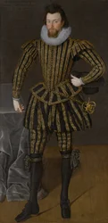 Portrait of a Man, sannsynligvis Sir John Scott (1564-1616), ca. 1600-1605 (olje på lerret)