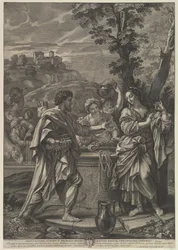 Rebecca ved brønnen.