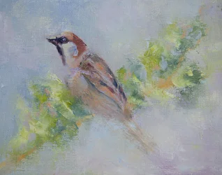 P. Domesticus, 2014 (olje på lerret)