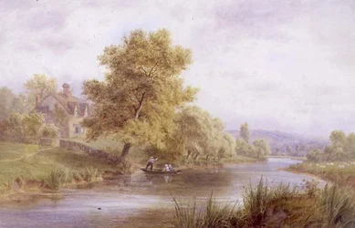 The Vale of Evesham (akvarell på papir)