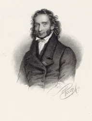 Portrett av Niccolò Paganini 1782-1840, 1830.
