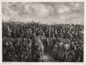 Cæsar og hans fanger, 1878.