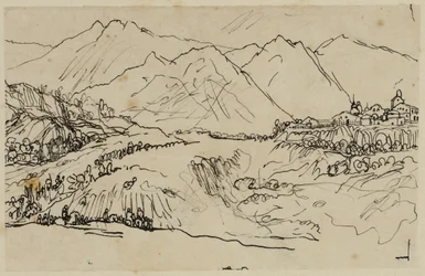 Landsby i fjellene
