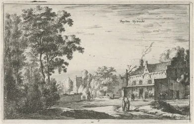 Ansikt i Utrecht Buyten Uytrecht (tittel på objekt) Landskap i Nord-Nederland (Roelant Roghman) (serietittel)