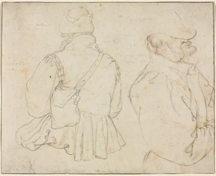 To bohemske bønder i halvlengde, ca. 1605-1610.