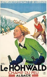 Le Hohwald, ca. 1930 (fargelitografi)